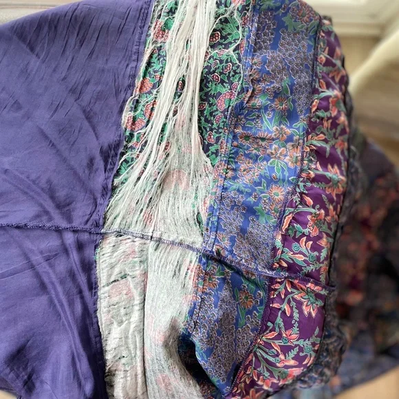 Calypso St. Barth Vintage Floral Bohemian Silk Maxi - Picture 8 of 9